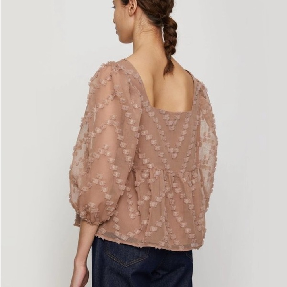 Just Female Lulu Blouse in Brownie Size 38 or Medium - Picture 8 of 8